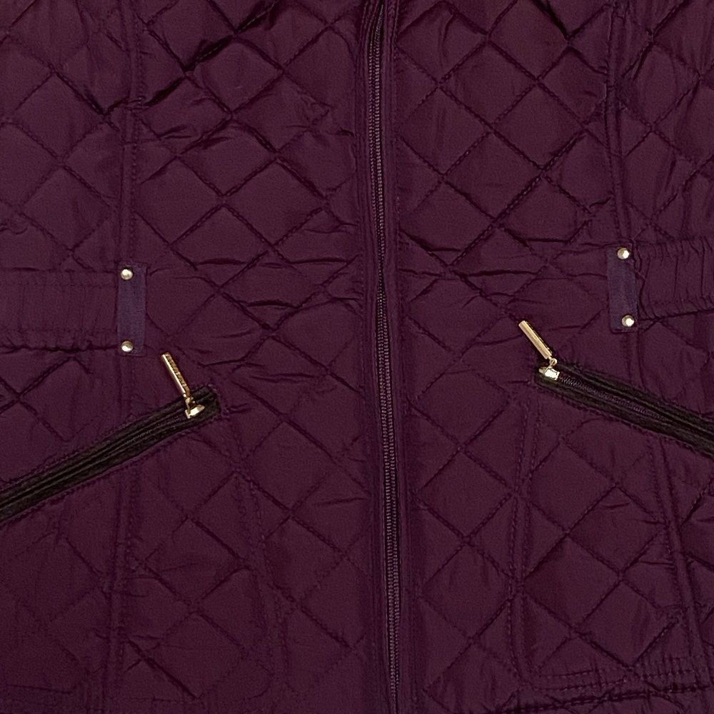 WEATHERPROOF WOMEN'S JACKET VEST SIZE S BURGUNDY AND BROWN - Picture 3 of 13